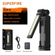 SUPERFIRE G15-S ไฟงานบำรุงรักษา ไฟงานบำรุงรักษา แสงที่แข็งแรง คบเพลิง แสงไฟสว่างสุด ๆ ซ่อมแซมไฟมัลติ