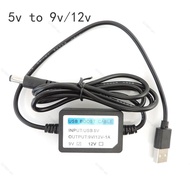 USB type a male Power Boost connector Cable 5V to 9V/12V 1A 5.5 x2.5mm Step UP Module Converter Char