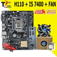 Motherboard H110 Plus Processor I5 7400 Fan LGA 1151 DDR4