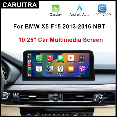10.25“ Wireless Carplay Android Auto Multimedia Player Display Touch Screen For BMW NBT X5 X6 F15 F8
