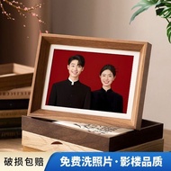 结婚照相框摆台洗照片做成相框相框照片diy相框加打印照片Wedding photo frame set up table to wash photos to make photo frameq2r7y