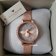 Olivia Burton 3D Bee Women Watch OB16EX116 女裝錶 立體小蜜蜂手錶 rose gold mesh watch 玫瑰金色 鋼帶錶 米蘭錶帶 全新 30mm 細錶