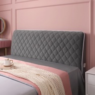 Soft Thicken Velvet Quilted Headboard Cover Solid Color All-inclusive Universal Bed Head Cover Luxur