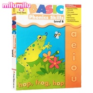 Milu B เด็กวัยหัดเดินทักษะการออกเสียงขั้นพื้นฐาน B Evan Moor Original หนังสือภาษาอังกฤษ