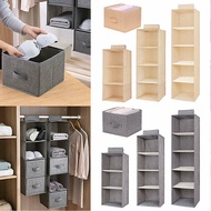 THEISM PERSECUTE64TH2 3/4/5 Layers Foldable Drawer Closet Container Space Saver Hanging Wardrobe Storage Bags Storage Pouch Clothes Organizer