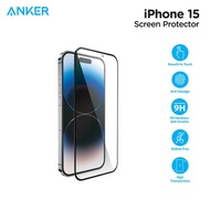 Anker New lPhone 15Series A72 Screen Protector (Tempered-Glass, Easy Installation Frame)