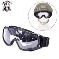 Military Tactical FMA Goggles Shock Resistance Windproof Eyes For Airsoft Helmet