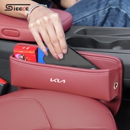 Sieece Leather Car Seat Gap Organizer Car Interior Accessories For KIA Cerato Stonic K3 Forte Niro