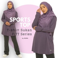 NUMA WEAR T-Shirt Sukan FIT Series Baju Sukan Muslimah Sports Top