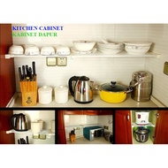 50-80 CM x24CM Wardrobe adjustable shelf Rack Cabinet Shelf Shoe rack Almari Kabinet Rak Dapur Makan