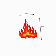 Iron Patch Emblem ON FIRE Badge