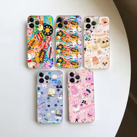 Hot Kpop Stray Kids S-skzoo Phone Case For Iphone 16 15 11 13 14 Pro Max 7 8 Plus X Xr Xs Max Se2020