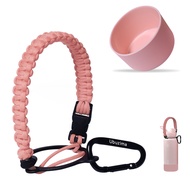 Aquaflask Silicone Boot and Paracord Handle Set for Flamingo Aqua Flask Accessories Ballet Pink Sili