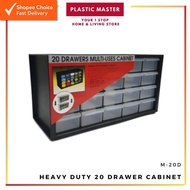 Heavy Duty 20-Drawer Storage Cabinet – Multi-Compartment Organizer for Tools, Jewelry & Parts