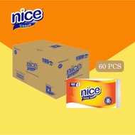 (1 BOX - 60 PACKS) Nice Facial Tissue 180 Sheets - 1 Box [60 Pack] Tissue - NICE 180s [60 PACK] nice