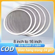 [Hot Large size PRODUCTS NEW ARRIVAL] Round Aluminum Mesh Tray for Baking Pizza in many sizes (7 inc