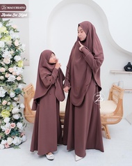 GAMIS UMROH AZALEA ZIRA SET KHIMAR FRENCH SYARI COUPLE IBU ANAK