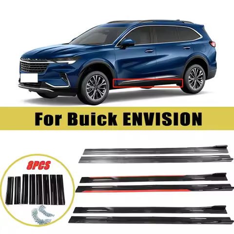 Universal 2m/2.2m Car Side Skirt Extension SplitterBumper Racing Side Wing Bumper Lip Side Spoiler F