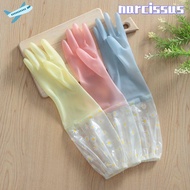 NARCC Silicone Dishwashing Gloves Thick Waterproof Cleaning 9FCV