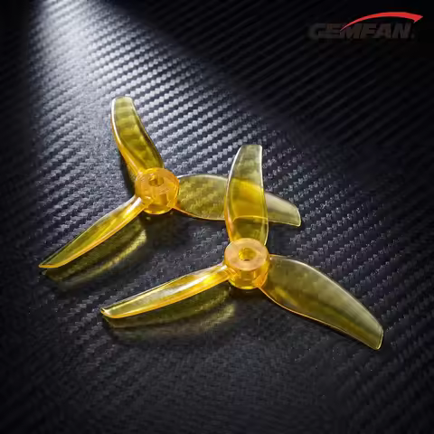 4Pairs 8pcs Shaft 1mm 3-Blade Gemfan 1635 1.6x3.5x3 40mm CCW/CW Propeller Hollow Cup Brushless Motor