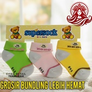 12 Pairs of Winteku Baby Socks - SNI / 0-12 Months Soft Material Baby Socks for Boys and Girls Art F