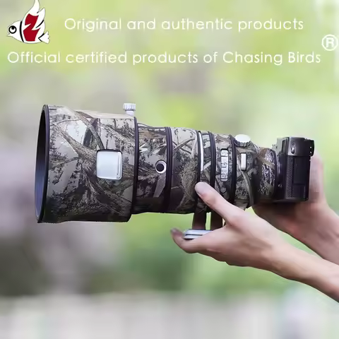 CHASING BIRDS camouflage lens coat for Fuji XF 200 F2 R waterproof and rainproof lens protective cov