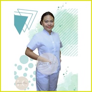 ۩ ⊕ ✒ New OLFU (Fatima) BS Nursing Female Uniform CHINESE COLLAR high quality fabric  - No Logo