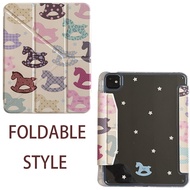 Casing Hard Y-fold Leather Stars Dolls For Mini6 Mini7 A17Pro IPad 5 6 7 8 9 10 11 12 A16 A19 Air 2 