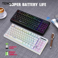 [TENOL] 87Keys 2.4G Wireless Mechanical Keyboard High and Low Keys for Game Travel