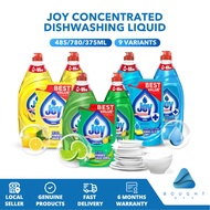 Joy Concentrated Dishwashing Liquid 485ml 780ml Refill 375ml Sparkling Lime Lemon Antibacterial