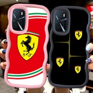 MERAH Z-46 Ferrari Red Black Pink Case Casing for OPPO A54 A54S A55S A16S A16 A55 5G