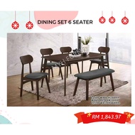 DINING SET 6 SEATER /DINING TABLE