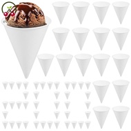 200 Pcs 4.5 oz Single Use Paper Cone Cup Stackable Cone Cup Easy to Clean Paper Conical Water Mug fo