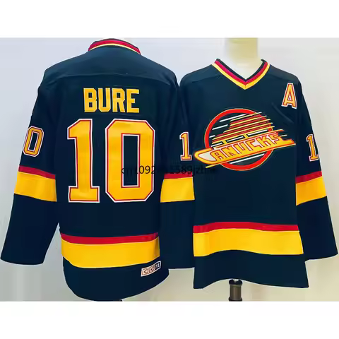 Pavel Bure Jersey 10 Vancouver Ice Hockey Jersey 16 Trevor Linden Jersey Retro Sweater Stitched Lett