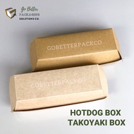 [50pcs] Paper Hotdog Box / Takoyaki Box / Corndog Box