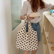 Beg Bahu Gelombang Gaya Korea Gaya JepuninsMalas Angin Gari Beg Kanvas Beg Pelajar Wanita Kapasiti B