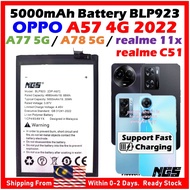 ORIGINAL NGS Brand 5000mAh Battery BLP923 Compatible For OPPO A57 4G 2022 / OPPO A77 5G / OPPO A78 5