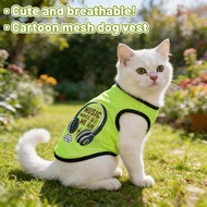 Breathable Mesh Dog Vest Cute Cartoon Mesh Dog Vest Lightweight Pet Clothes B7y7
