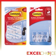 Command 3M CLEAR HOOKS Steel Core WITH Adhesive Tape 3M WIRE WITH STRIPS