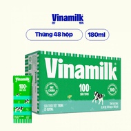 Thùng 48 Hộp Sữa Tươi Tiệt Trùng Vinamilk 100% Có Đường 180ml