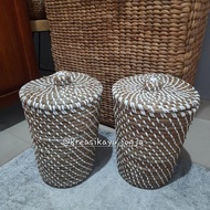 PREMIUM Woven Mendong Basket with Lid, Hamper Basket with Lid, Hamper Basket