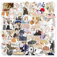 50 Sheets Japanese Anime Natsume Friends Book Graffiti Stickers Luggage Notebook Computer Scooter Stickers