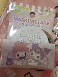 全新 My Melody Kuromi Masking Tape 膠紙