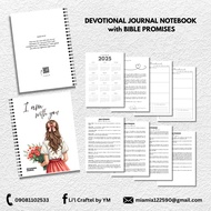 DEVOTIONAL JOURNAL NOTEBOOK with BIBLE PROMISES