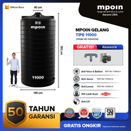 Tandon Air/Toren Air/Tangki Air MPOIN G11000 10000 Liter Wave Series Garansi 50th