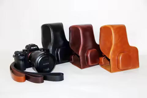 3 Color Choose Brand New Camera bag for Sony alpha ILCE-7M2 FE 24-70mm Lens A7II A7R II a7ii PU Leat