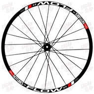 MERAH ZTR FLOW RED Sticker 2cm Wide Decal rim mtb downhill roadbike 26 27.5 29 700c