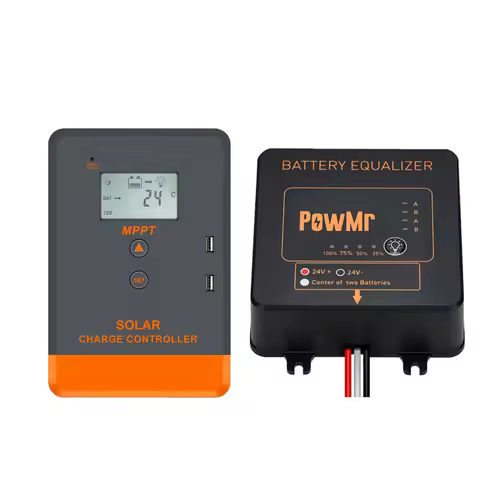 PowMr MPPT Solar Charge Controller 12V 24V 40A 30A 20A Battery Solar Regulator