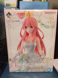 Bandai namco 一番賞 E賞 五等分的花嫁 中野五月 Figure