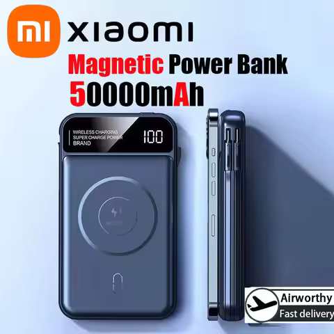 Xiaomi 50000mAh Magnetic Wireless Power Bank For MagSafe Super Fast Charge Power Bank External Power